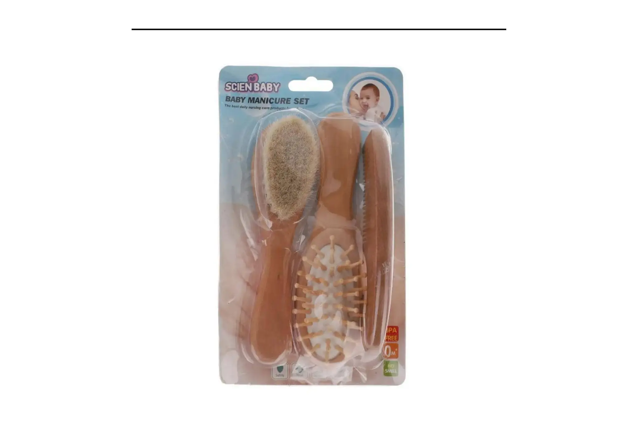 ست شانه و برس کودک ساین بیبی مدل Baby Manicure 1